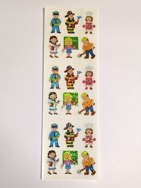 ☀️ VTG Sandylion Sparkling Profession Role Sticker Sheet - Occupations